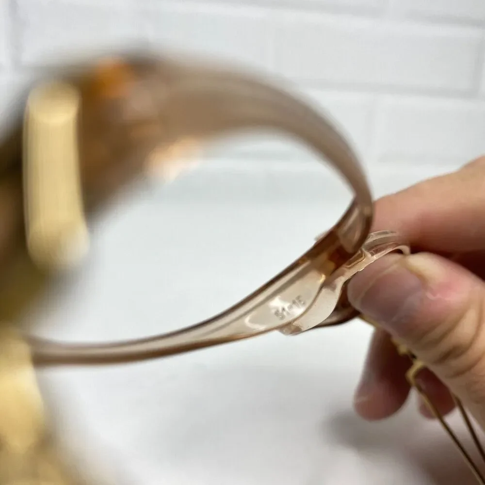 Versace Mod Eyeglasses Sunglasses‎ Frames Gold Rectangular 51[]15 H1974